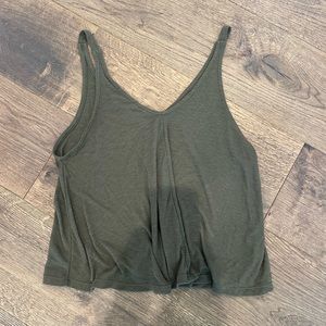 FreePeople Olive Green Tank-top